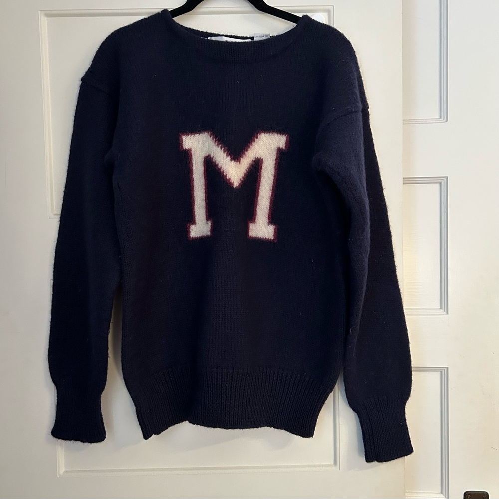 Navy Blue Collegiate Sweater